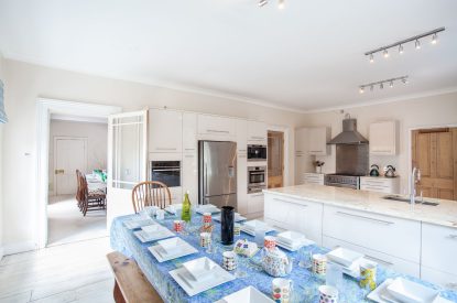 The kitchen at Hockham House, Norfolk Coast