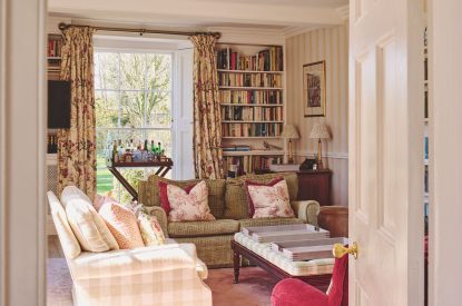 The sitting room at Hockham House, Norfolk Coast