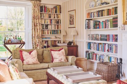 The sitting room at Hockham House, Norfolk Coast