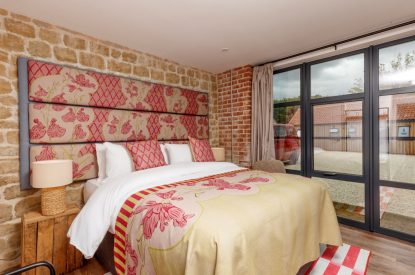 Super-king size bedroom at Penelope's Tower, Wiltshire