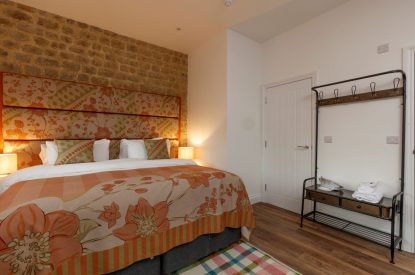 A super-sized bedroom at Penelope's Tower, Wiltshire