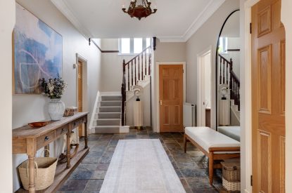 The hallway at Merry Manor, Essex