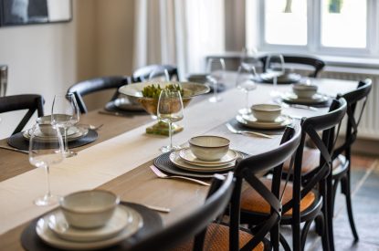 The dining room at Merry Manor, Essex