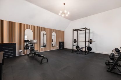 The gym at Merry Manor, Essex