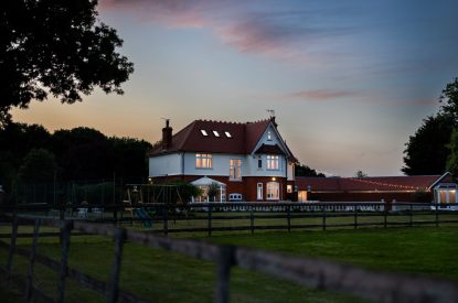Merry Manor, Essex at night