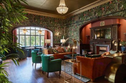 The drawing room at Ty Culfor, Anglesey