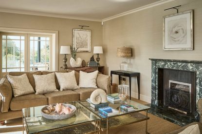 The living room at Ty Culfor, Anglesey