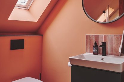 A bathroom at Hay Barn, Powys