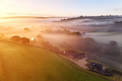 Countryside views at Mill House, Powys