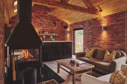 The entertaining space at Mill House, Powys