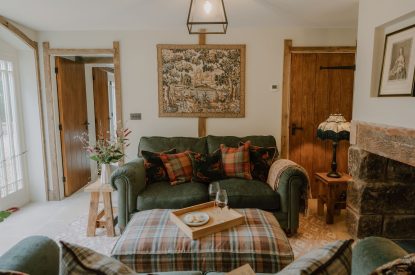 The living room at Fox Hallow, Cheshire