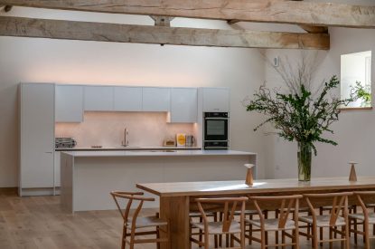 The dining kitchen at Willowbrook Retreat, Yorkshire Dales