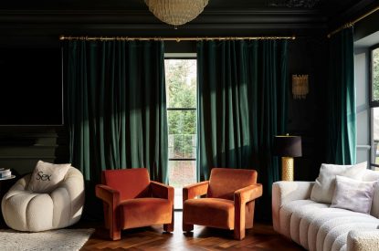 The living room at Halo House, Cotswolds