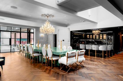 The dining area at Halo House, Cotswolds