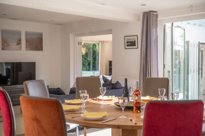 The dining table at Southwoods, Hampshire