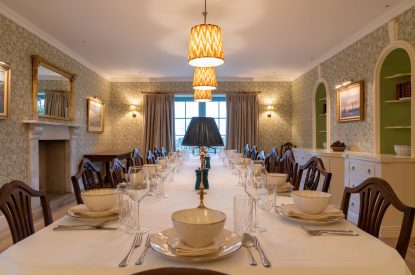 The dining room at Parkview Farmhouse, Somerset