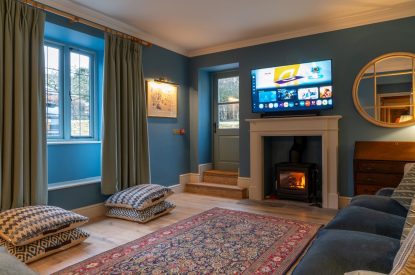 The lounge at Parkview Farmhouse, Somerset