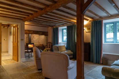 A sitting room at Parkview Farmhouse, Somerset