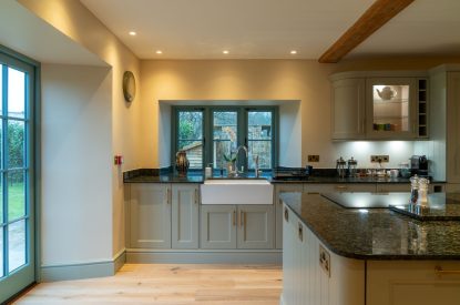 The kitchen at Parkview Farmhouse, Somerset