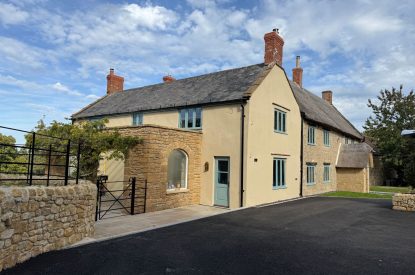 The entrance to Parkview Farmhouse, Somerset