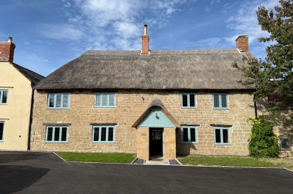 The entrance to Parkview Farmhouse, Somerset