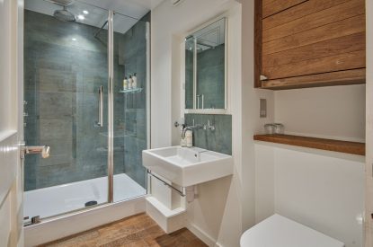 A shower room at Olive Orchard, Cotswolds