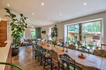 The dining area at Olive Orchard, Cotswolds