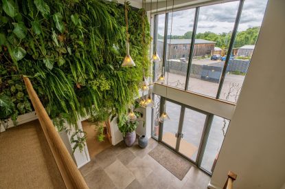 The entrance hall at Olive Orchard, Cotswolds
