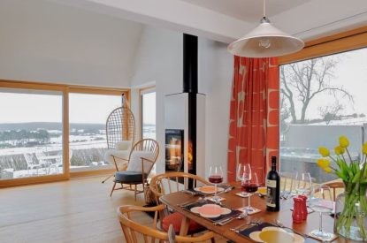 The dining space at Garten Lodge, Highland