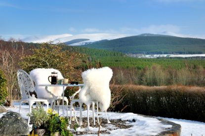 Stunning countryside views at Garten Lodge, Highland