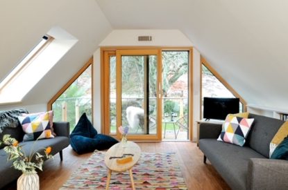 The upstairs suite at Garten Lodge, Highland