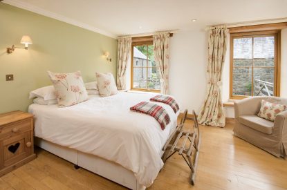 A double bedroom at Winnow Mill, Scottish Borders