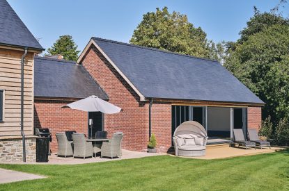 The exterior of The Byre, Welsh Borders
