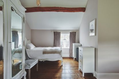 A double bedroom at Heron House, Peak District