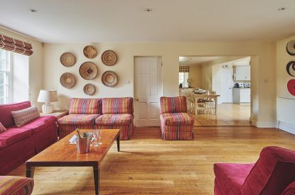 The living room at Tennyson House, Cotswolds