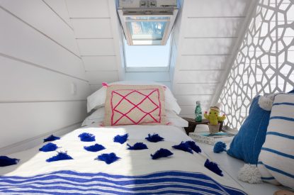 A single bed at Woolf, Cornwall