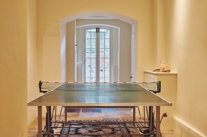 The games room at North Wessex Manor, Oxfordshire