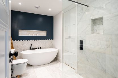 A bathroom at The Bay at Beadnell, Northumberland