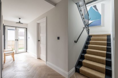 The staircase at The Bay at Beadnell, Northumberland