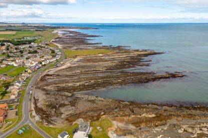 The beach near The Bay at Beadnell, Northumberland