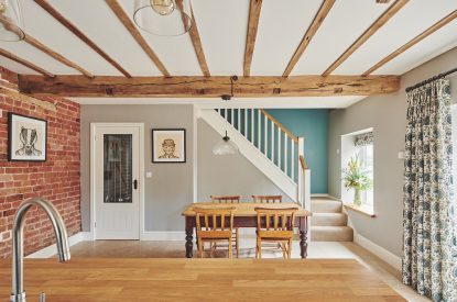 The kitchen at Hay Bale Cottage, Worcestershire