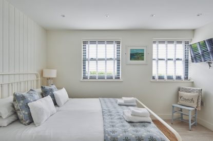 A bedroom at Ty Megan, Gower