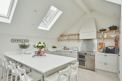 The kitchen at Ty Megan, Gower
