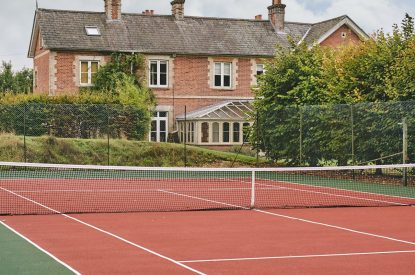 The tennis courts at The Victorian Manor, Dorset