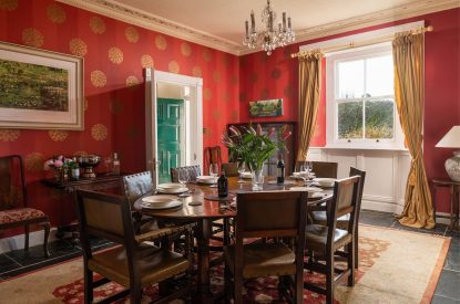 The dining room at Kittiwake House, Devon