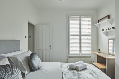 A bedroom at Hollie Cottage, Lancashire