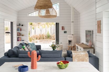The living space at Duna, Cornwall