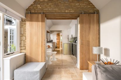 The garden lounge at Meadow Cottage, Cotswolds