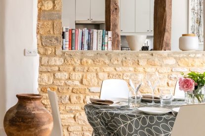 The dining room at Meadow Cottage, Cotswolds