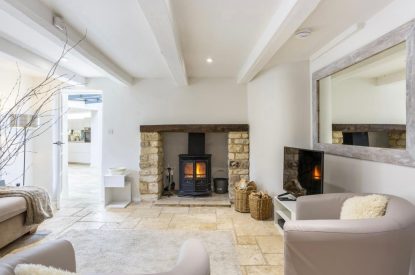 The living room at Willow Cottage, Cotswolds